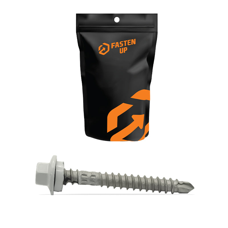 Shale Grey Roofing Zip Screws M6.2 11x50mm - Pack 100