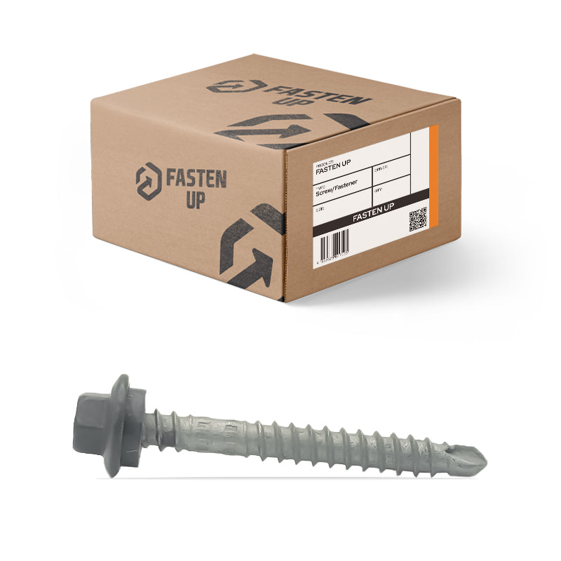 Woodland Grey Roofing Zip Screws M6.2 11x50mm - Box 500