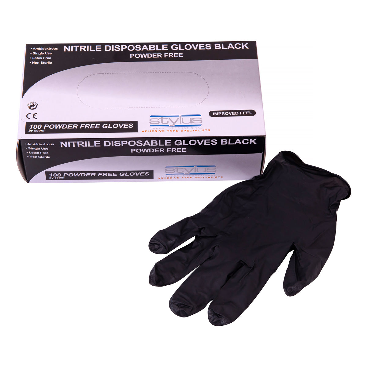 Black Nitrile Glove - 100 Pack - Large