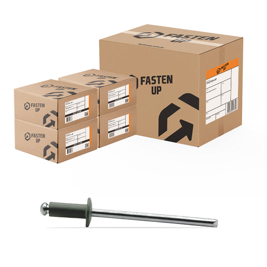 #43 Dome Head Rivet - Windspray Grey - Carton 8000