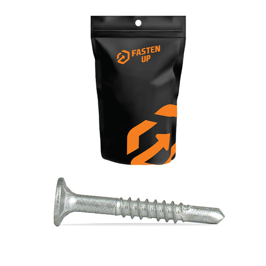 14G x 100mm Metal Drilling Batten Screws GAL - Pack 25