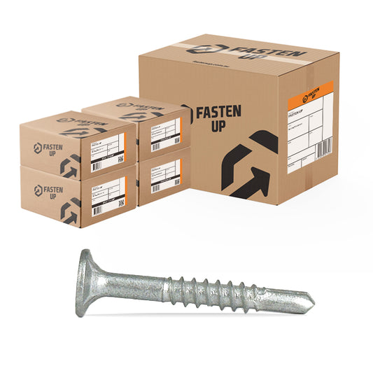 14G x 100mm Metal Drilling Batten Screws GAL - Carton 500