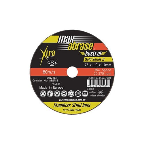 Alpha Cutting Disc XTRA 75 x 1.0mm - Pack 10