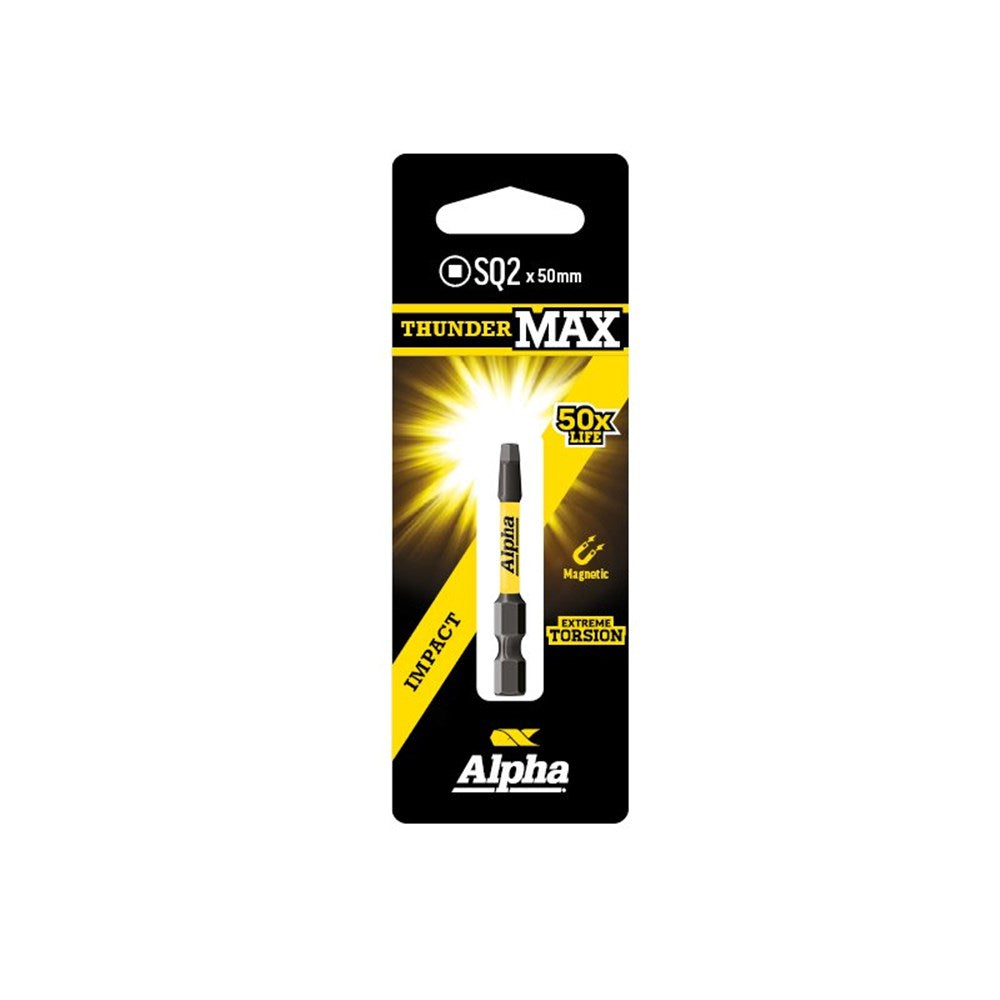 ThunderMax SQ2 x 50mm Impact Power Bit
