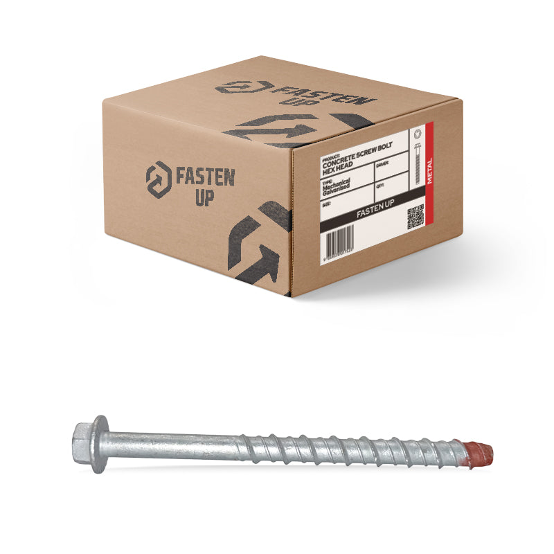 Screw Bolt Contractor Gal 10 x 150mm - Pack 5