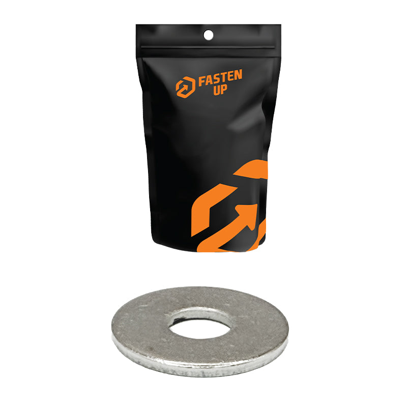 Extra Large Flat Washers M8 x 22 Gal - Pack 50