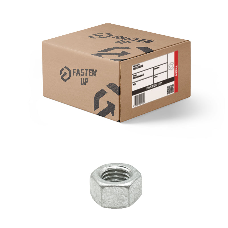 M16 Hex Nuts Grade 8 Galvanised Box of 100