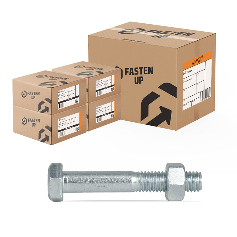 M6 x 25mm Hex Bolt & Nut Kit Zinc - Carton 400