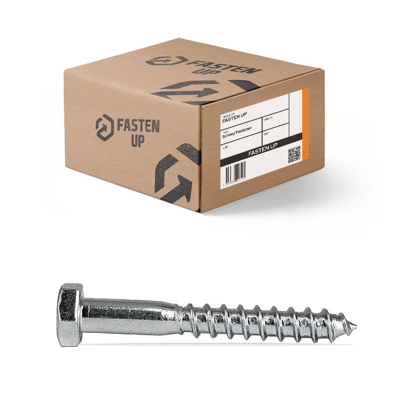 M12 x 75mm Coach Screws 316 Stainless - Box 25
