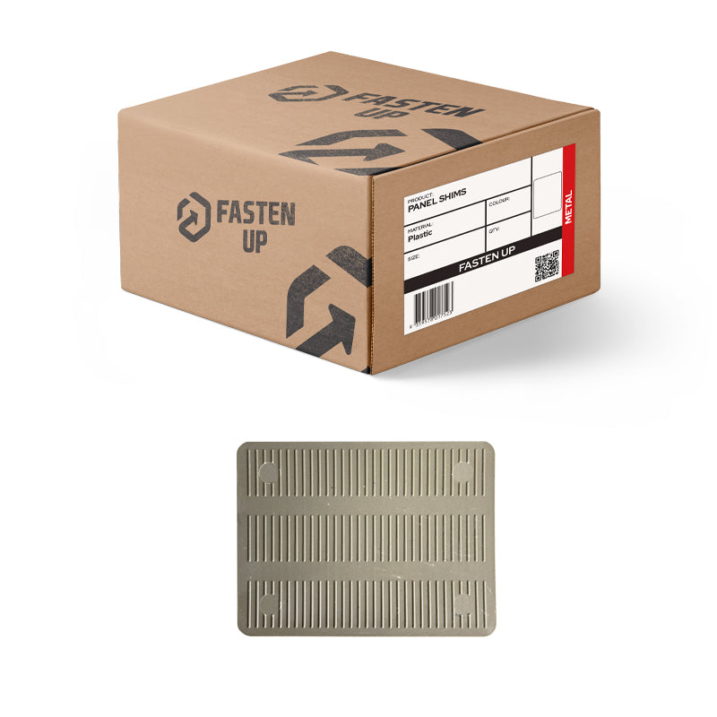 Plastic Packing Shims - Panel Shim Half - 75 x 1mm - Brown - Pack 100