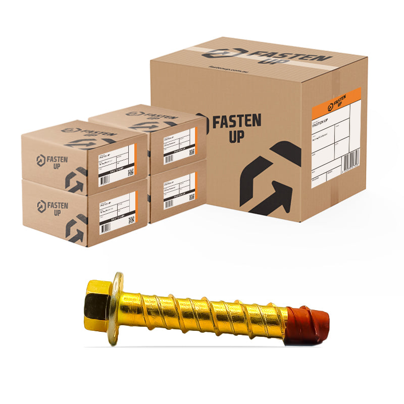 Screw Bolt Contractor Zinc 10 x75mm - Carton 200