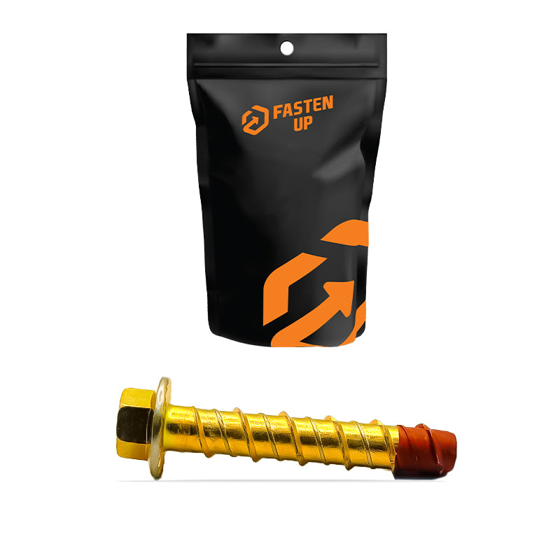 Screw Bolt Contractor Zinc 8 x 100mm - Pack 10