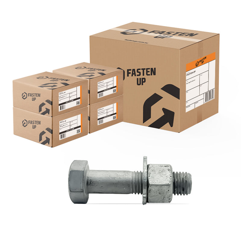 M16 x 150mm Structural Bolts Gal - Carton 100