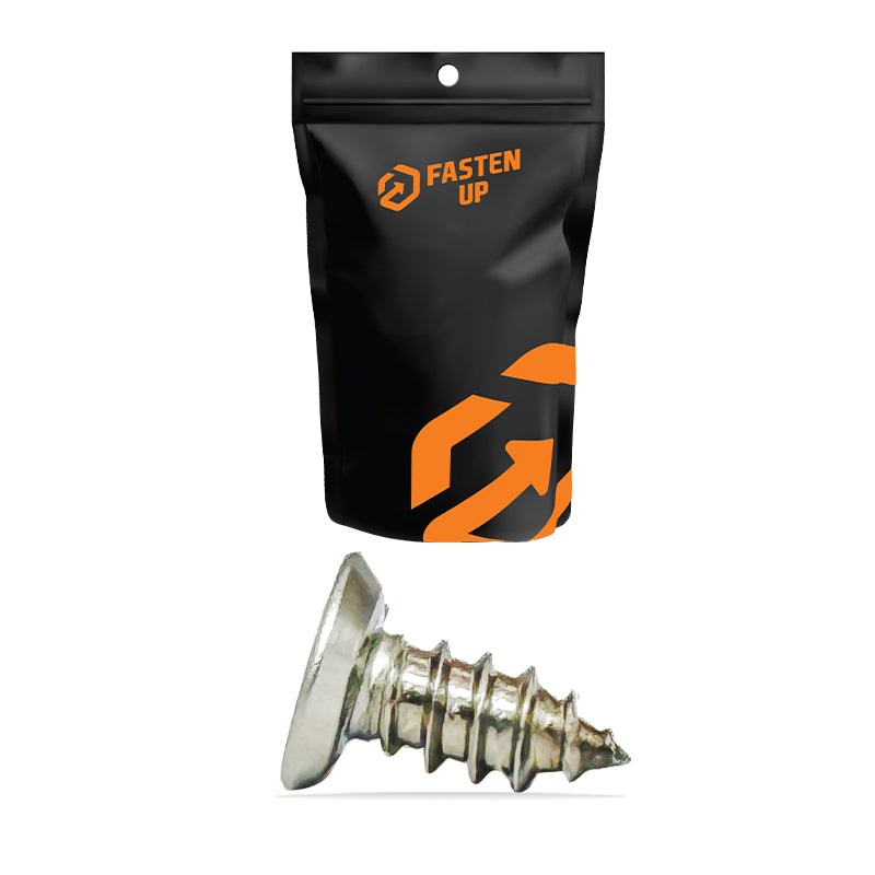 10g x 9.5mm (3/8") Undercut Self Tapping Screws 304 - Pack 100