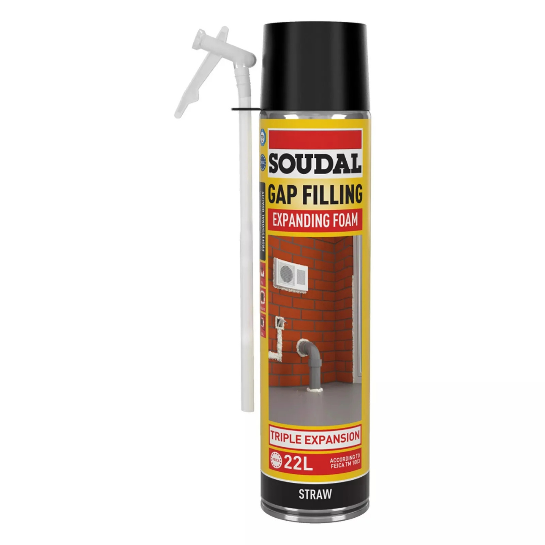 Soudal Straw Gap Filling Expanding Foam 500ml Champagne