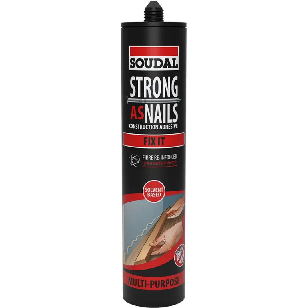 Soudal Strong As Nails Fix It and Go Construction Adhesive 350g Beige