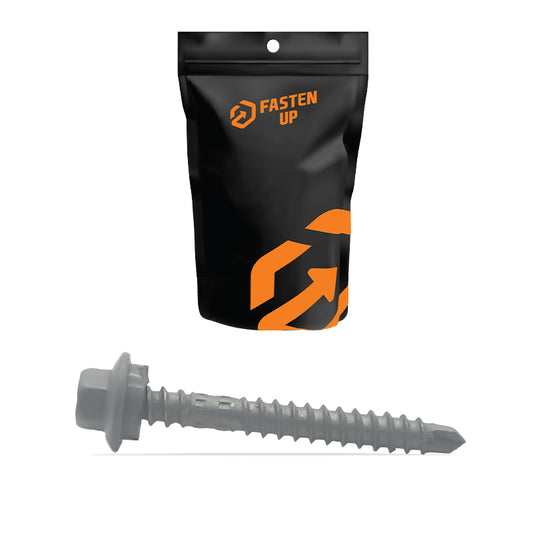 Wallaby Roofing Zip Screws M6.2 11x50mm - Pack 100