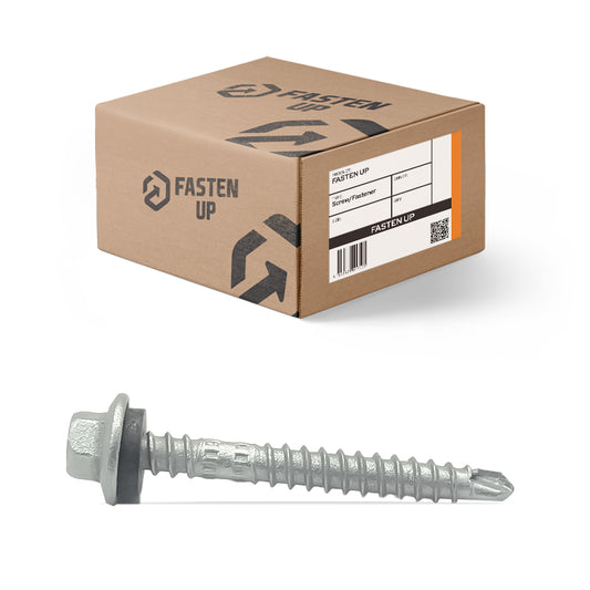 Plain Roofing Zip Screws M6.2 11x50mm - Box 500