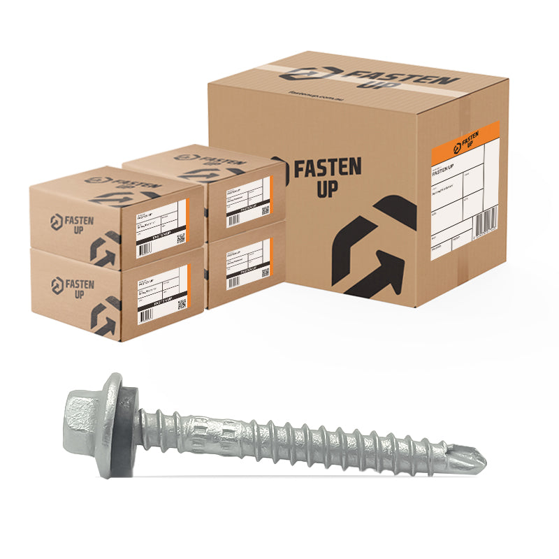 Plain Roofing Zip Screws M6.2 11x50mm - Carton 1000