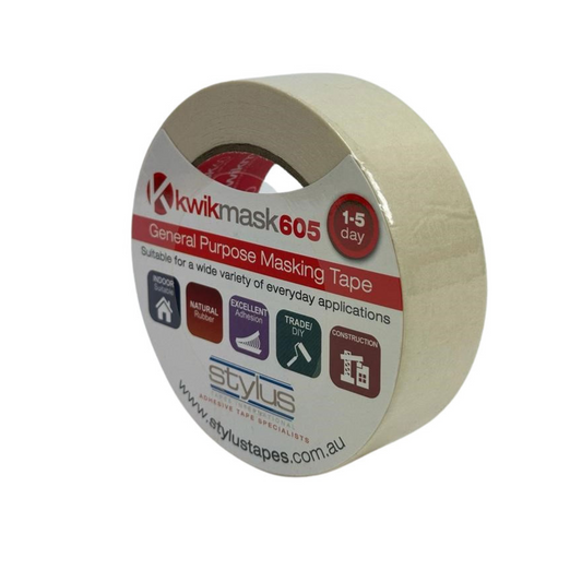 Kwikmask 605 General Purpose Masking Tape - 24mm x 50m