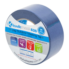 Kwikmask 635 Blue Outdoor Masking Tape - 48mm x 50m