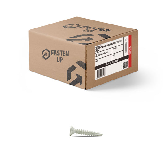 8G x 25mm Metal Tek CSK GAL - Box 500
