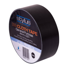Stylus 399 Multi Purpose (NR) Cloth Tape Black 48mm x 25m