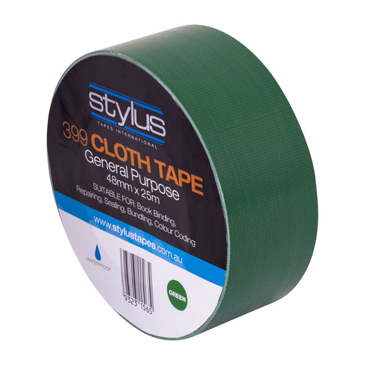 Stylus 399 Multi Purpose (NR) Cloth Tape Green 48mm x 25m