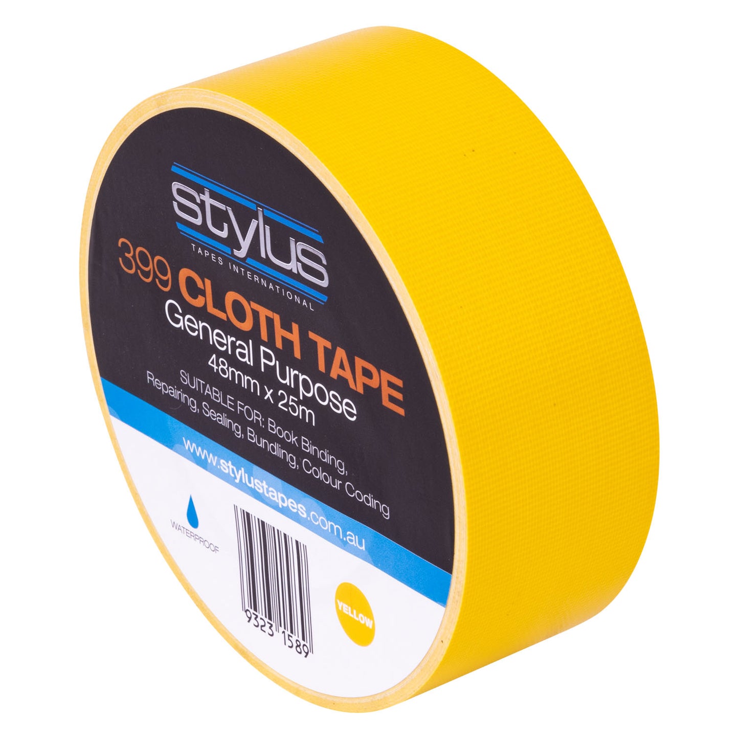 Stylus 399 Multi Purpose (NR) Cloth Tape Yellow 48mm x 25m