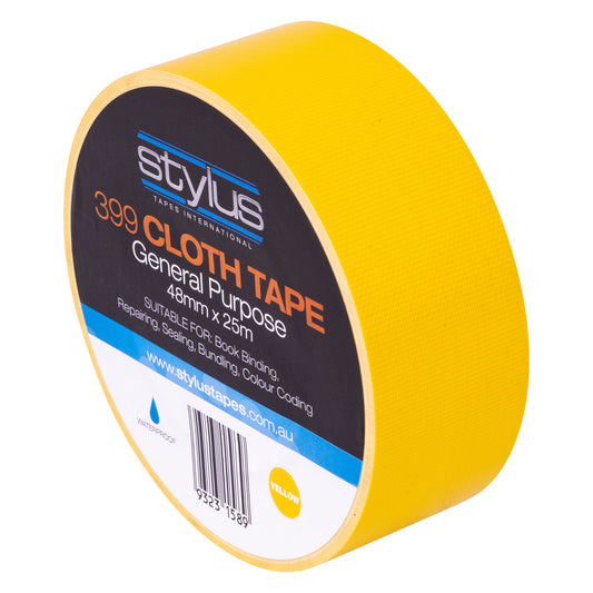 Stylus 399 Multi Purpose (NR) Cloth Tape Yellow 48mm x 25m