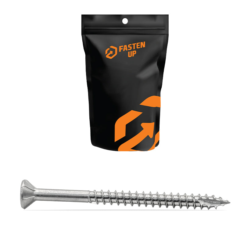 10G x 50mm 316 Stainless Decking Screws - Pack 100