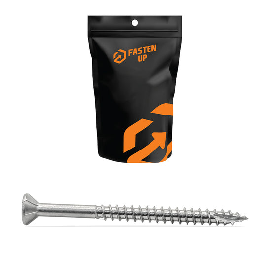 10G x 50mm 304 Stainless Decking Screws - Pack 100