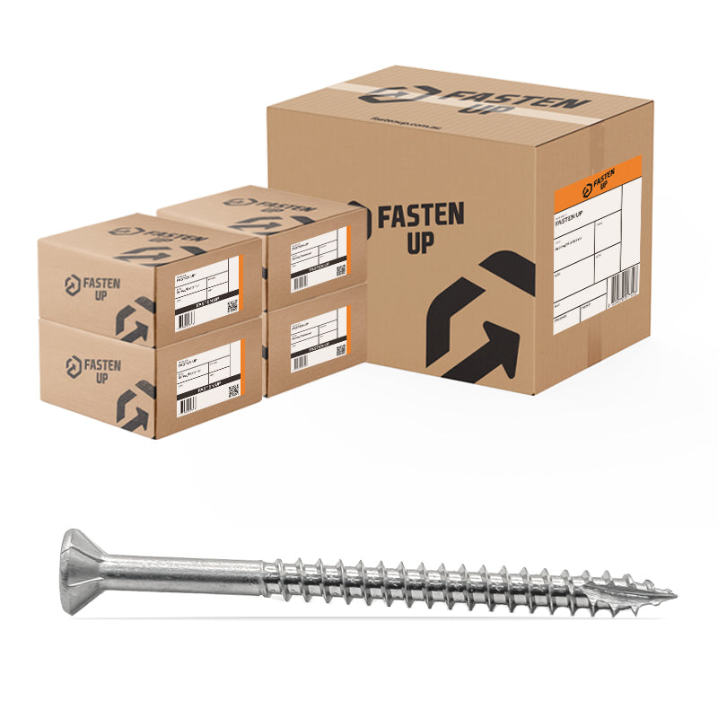 10G x 65mm 316 Stainless Decking Screws - Carton 1000