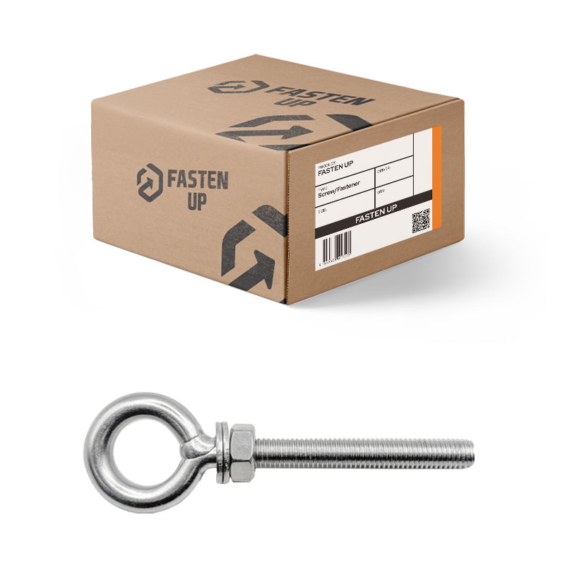 M10 x 80mm Eye Bolt Kit 304 Stainless - Box 10