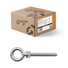 M6 x 60mm Eye Bolt Kit 304 Stainless - Box 10
