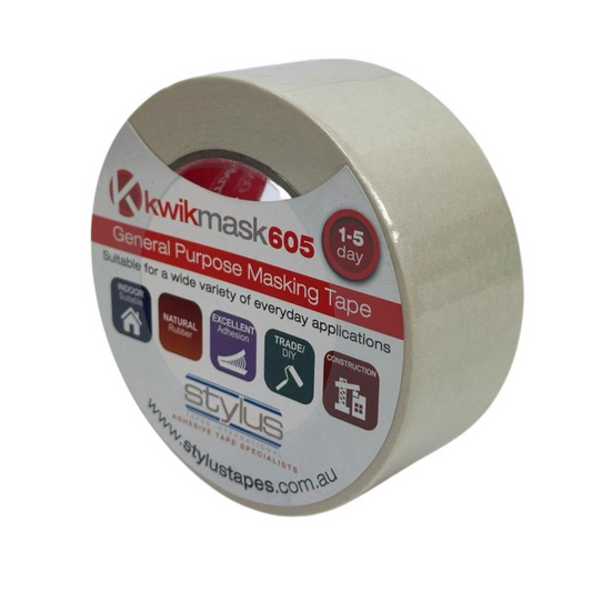 Kwikmask 605 General Purpose Masking Tape - 48mm x 50m
