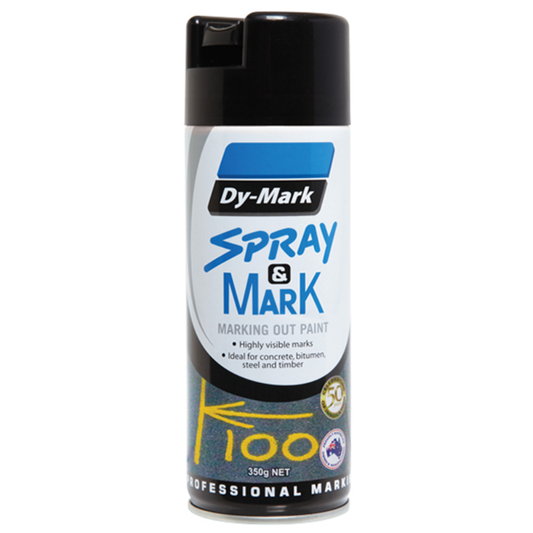 Dy-Mark - Spray & Mark - Marking Out Paint - Black