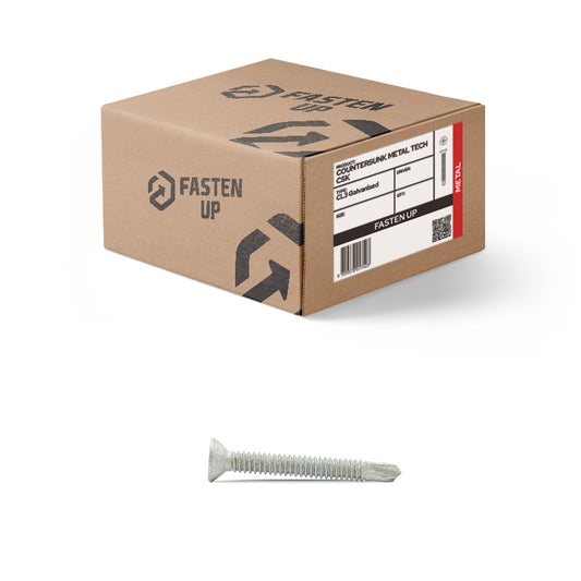10G x 40mm Metal Tek CSK GAL - Box 500