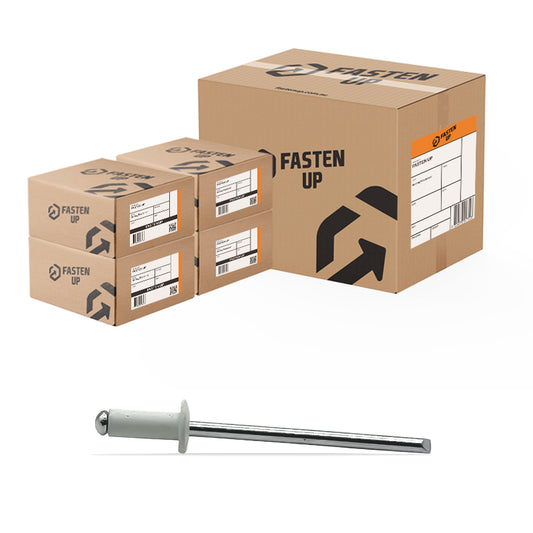 #43 Dome Head Rivet - Dover White - Carton 8000