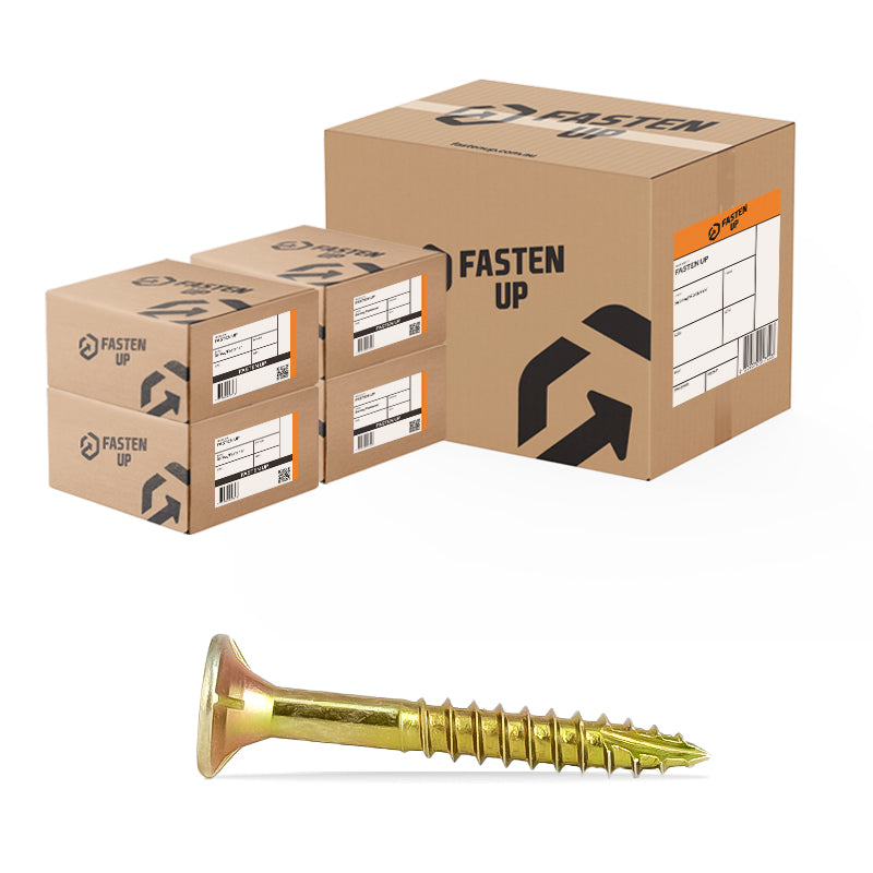 14G x 75mm Bugle Batten Screws Zinc - Carton 1000