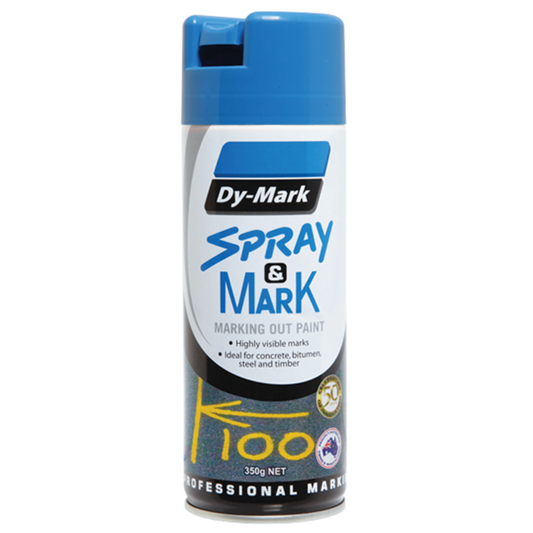 Dy-Mark - Spray & Mark - Marking Out Paint - Blue