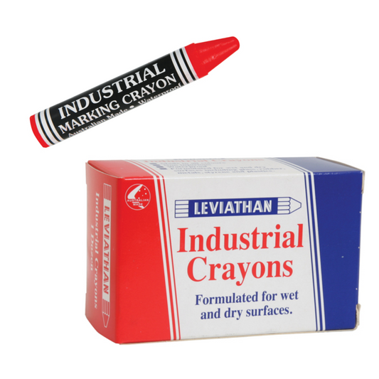 Dy-Mark Leviathan Industrial Crayons - Bright Red - Box of 12