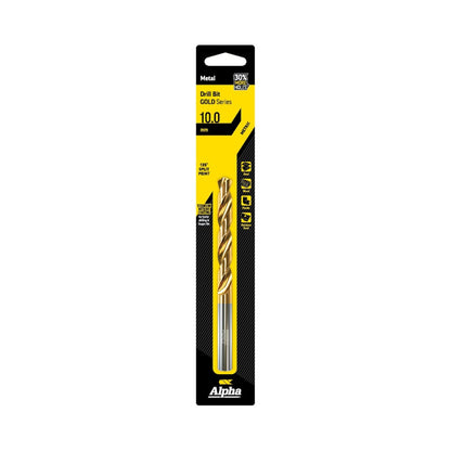 Alpha 10mm Jobber Drill Bit  - Gold Series