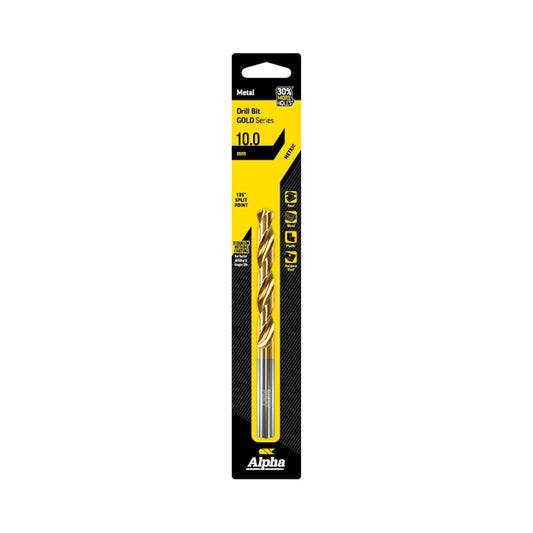 Alpha 10mm Jobber Drill Bit  - Gold Series