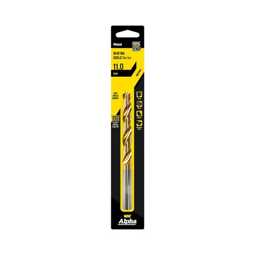 Alpha 11mm Jobber Drill Bit  - Gold Series