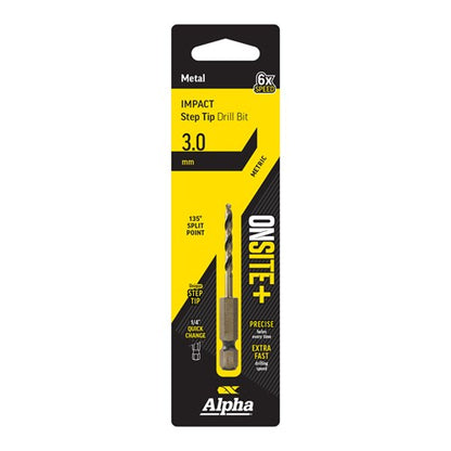 Alpha Onsite Plus Impact Step Tip Drill Bit 3.0mm