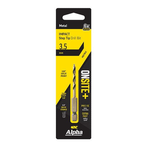 Alpha Onsite Plus Impact Step Tip Drill Bit 3.5mm