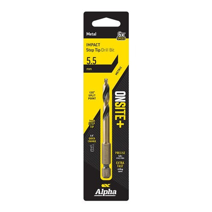 Alpha Onsite Plus Impact Step Tip Drill Bit 5.5mm