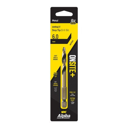 Alpha Onsite Plus Impact Step Tip Drill Bit 6.0mm