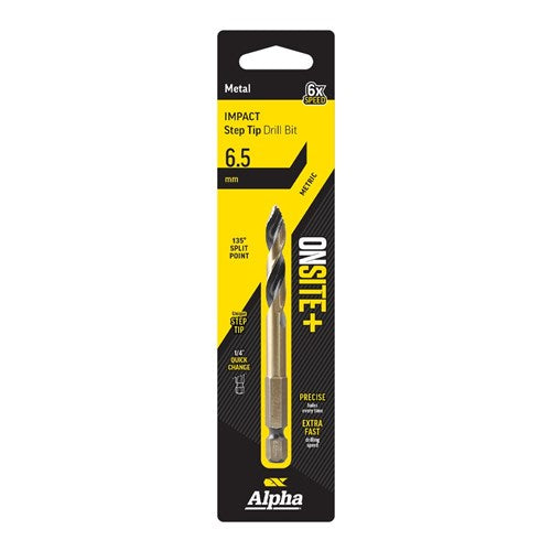 Alpha Onsite Plus Impact Step Tip Drill Bit 6.5mm